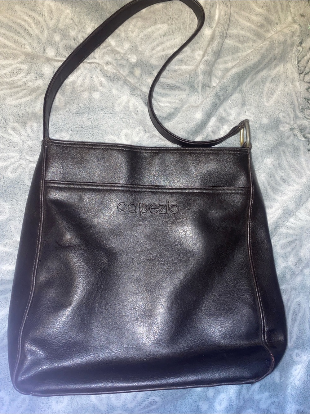 Capezio Brown Leather Shoulder Messenger Bag